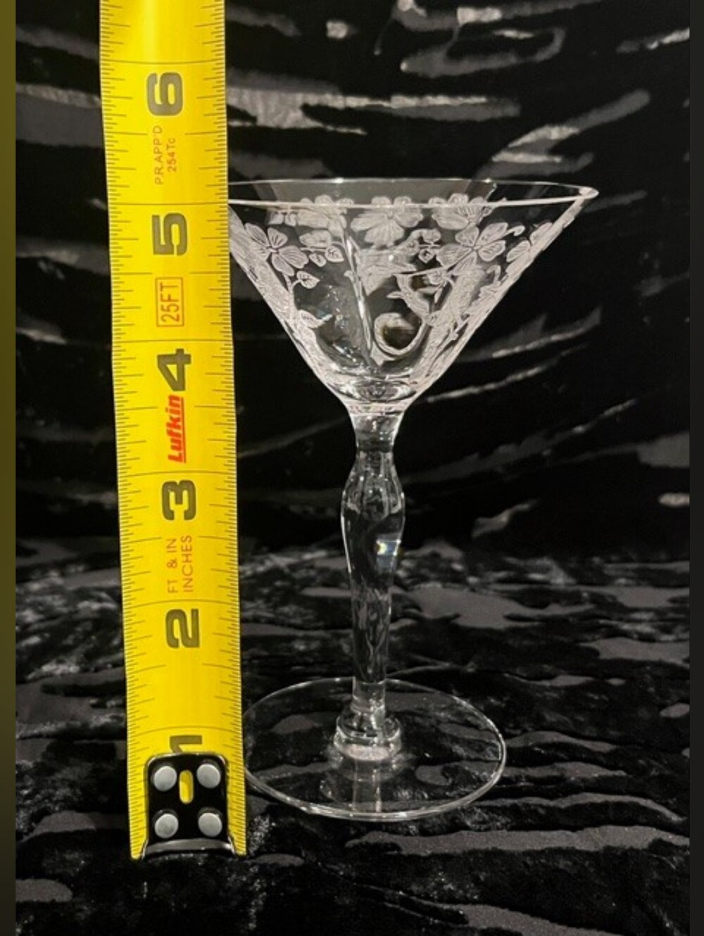Morgantown Baden Crystal Etched Liquor Cocktail Vintage Art Deco Depression Era - Picture 7 of 8